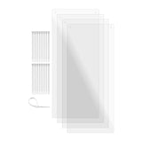 4 Pack Pet Cage Liner with Zip Ties Flexible and Pliable 14 x 6 Pet Rabbit and Guinea Pig Cage Pack of 4 Side Protection Urine