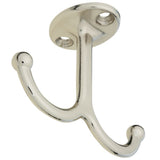 National Hardware N245837 V165 Undershelf Coat Hooks in Nickel, 2 pack