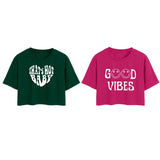 Toplot Tops For Women || Western Tops For Woman Stylish || Crop T-Shirt Western Pack Of 2 (Combo-Top-5258-Olv-Pnk-Xs),Olive-Pink,,B0F6NPKCMW