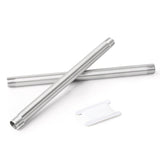 GORAGUCHI 2PCS 304 Stainless Steel Pipe Fittings, 12 Length Nipple Cast Pipe, 1/4 NPT Male x 1/4 NPT Male Threaded for water/oil