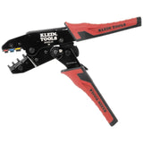 Klein Tools 3007CR Crimping Tool For Heat Shrink Connectors, Ratcheting Terminal Crimper, 10 to 22 AWG Stranded Copper Wire, Ful
