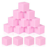 COZYTRAUM 24-Pack 5 Inch Foam Cubes, Soft Play Pit Fillers for Indoor Games, Trampoline & Rock Climbing Mats - Light Pink