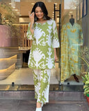 Gosriki Women'S Cotton Blend Printed Ethnic Co-Ord Set (Minara Green-Nw-Gs_Xxl_Green_Xx-Large),Green,2,B0D2Y7RQ88