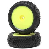 Losi Taper Pin FR Mounted Yellow 2 MiniB LOS41015 RC Tire