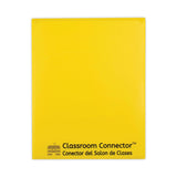 CLine Classroom Connector Folders, 9x113/4, 25/BX, Yellow