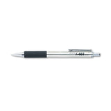 Zebra 29210 F402 Ballpoint Retractable Pen, Black Ink, Fine