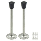 Rannb Door Stopper Stainless Steel Wall Mount Doorstop With Rubber Tip 160Mm/6.3 Total Length - Pack Of 2 -Like New