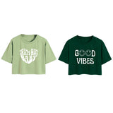 Toplot Tops For Women || Western Tops For Woman Stylish || Crop T-Shirt Western Pack Of 2 (Combo-Top-5258-Pst-Olv-L),Pista-Olive,,B0F6NHSTSL