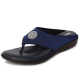 Ortho Joy Fancy Doctor Slipper For Women || Orthopedic Fashionable Women Slipper,Navy Blue,4,B0BRNL9F9B