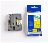 Brother Genuine TZe-641 18mm Standard Laminated Label Tape Replacement for Brother Label Printers, Black on Yellow