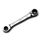 Capri Tools 4in1 120Tooth Box End Reversible Ratcheting Wrench, 9/16, 5/8, 11/16, 3/4 in., SAE