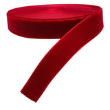 Chenkou Craft 5 Yards 5/8 Red Velvet Ribbon (Red, 5/8(15mm))