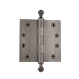 Grandeur Hardware 833879 4 Acorn Tip Heavy Duty Hinge with Square Corners in Antique Pewter