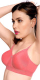 Trylo Women'S Non-Wired Bra (Alpa_Coral_32E),Coral,32,B07YNXXH1B