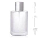 Yerpkefey 100ml/3.4 Oz Frosted Glass Spray Bottle Perfume Atomizer,Refillable Perfume Spray Bottle Perfume Bottles Empty with 3