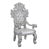 ACME Furniture Set of 2 PU Dining Arm Chairs with Button Tufted