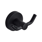 MARMOLUX ACC - Black Bathroom Hooks for Towels | Modern Black Hooks, Double Robe & Towel Hooks Ideal as Bathroom Towel Holder, S