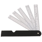ECOMISTIQ 5 Folding Fan Shape Architects Scale Ruler for Graphics Multi Ratio | Stationery Drawing Accessories & Lettering Suppl