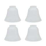 Aspen Creative 23026-4A Transitional Style Replacement Bell Shaped Frosted Glass Shade, 2-1/8 Fitter Size, 4-3/4 Height x 5-3/8