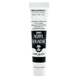 Turner Colour Works Acryl Gouache Artist Acrylic Paint - Single 20 ml Tube - Lamp Black
