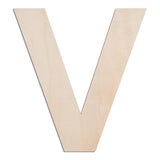 MGTECH 12 Inch Large Wooden Letter V, 1/4 in Thick Big Wood Letter for Crafts and Wall Decor