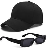 Selloria New Cotton Cap And Sunglass For Unisex Outdoor And All Activities |Free Size With Adjustable Metal Buckle |Sun Protecti
