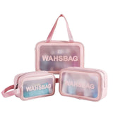 Generic Clear Toiletry Bags Set, Waterproof Makeup Pouches, Travel Cosmetic Organiser With Storage For Brushes, Accessories
