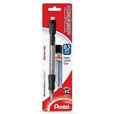 Pentel Champ Starter Set Automatic Pencil with Lead, 0.5mm, Assorted Barrels, 1 Pack (ACEBP)