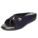 Ortho Joy Fancy Doctor Slippers | Soft Slipper For Women | Comfortable Footwear For Women Stylish,Navy Blue,3,B09VLC47R7