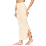 Zivame Women'S Polyester All Day Seamless Mermaid Saree Shapewear With Removable Drawcord |Shaping Petticoat- Skin Beige L