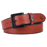 Flyer MenS Leather Belt (Formal/Casual) (Colour Tan) (Size 40) Buckle Adjustable Size Genuine Original Leather (Tan3763)