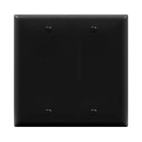ENERLITES Double Blank Device Wall Plate, Gloss Finish, Standard Size 2Gang 4.50 x 4.57, Polycarbonate Thermoplastic, 8802BK