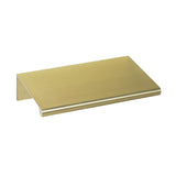 CKP Brand #3306-3 in Back Mount Finger Edge Pull, Brushed Brass - 10 Pack