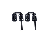 QCAA Child Safe & Home Security for Patio Door Loop Lock Latch, Sliding Door Loop Lock, 1-1/4, Matte Black, MIT, 2 Pack