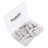 BEADIA Natural White Howlite Teardrop Stone Beads 10x30mm 12pcs Dangle Earring Charm for DIY Jewelry Making
