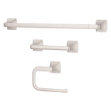 Pfister Bruxie 3-Piece Bathroom Hardware Set with Towel Bar, Towel Ring, and Toilet Paper Holder, Wall-Mounted, Spot Defense Bru