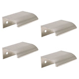 LC LICTOP Curved Edge Pull Handles, 1.97 Inch Edge Finger Tab Handle for Caibnets Drawer Closet Door Wardrobe Cupboard, 1.26 Inc