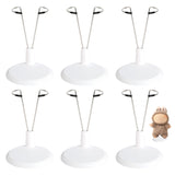 Tinoaly 6pcs Doll Stand, Adjustable Doll Display Stand Figure Holder Toy Display Support Accessories for Home Office Decoration