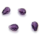 50pcs Adabele Austrian 8mm Faceted Teardrop Crystal Beads Purple Velvet Compatible with 5500 Swarovski Crystals Preciosa