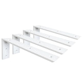 WINKER Countertop Support Bracket 4 Pack Heavy Duty 3/8 Thick Hidden L Shelf Bracket 16 x 6 x 2.5 Metal Corbels for Quartz/Grani
