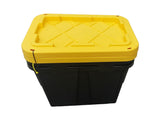 Greenmade Pro Storage Boxes, 48 Quarts, Black/Yellow, Pack of 2 Boxes