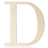 Large Wooden Letters 12 Inch Paintable Wood Letter D for Wall Decor, 1/5 Inch Thick Wooden Alphabet Letters Cutouts for DIY Craf