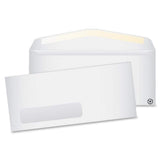 Quality Park #10 Recycled Window Envelopes, Gummed, White, 4.125 x 9.5, 500 per Box, (QUA54301)