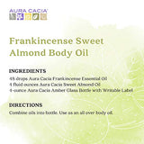 Aura Cacia Sweet Almond Skin Care Oil, 16-Ounce, Natural Source of Skin-Nourishing Fatty Acids & Lipids, No Paraben