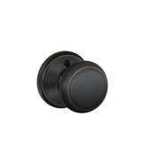 Schlage F170AND716 Andover Door Knob One Sided NonTurning Dummy Handle, Aged Bronze
