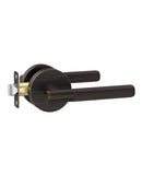 Asidrama 1 Pack Oil Rubbed Bronze Passage Door Handles, Door Lever with Door Knobs Indoor for Bedroom or Bathroom, Heavy Duty Do