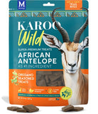 Karoo Wild Trail Bites Oregano Seasoned Treats for Dogs - 8 oz - Soft & Chewy Protein Bites Made with African Antelope - Great f