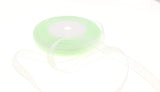 Dxeud Sheer Organza Ribbon (Light Green, 3/8 x 50 Yards)