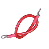 Ancor 189137 Marine Grade Electrical Premium Tinned Boat Battery Cable Assemblies (4Gauge, Size 3/8 Stud, Red, 48InchesPack)