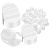 Wonderjune 50 Pcs Door Screw Hole Plugs Entry Door Frame Plugs Plastic,White(Diameter 1/4 x 5/16 Inch,Compatible with Western Re